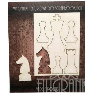 Tekturka Filigranki Zestaw Szachy, 6szt